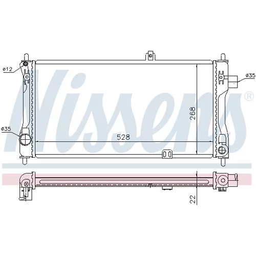 Chladič motora 632421 /NISSENS/ - obr. 4