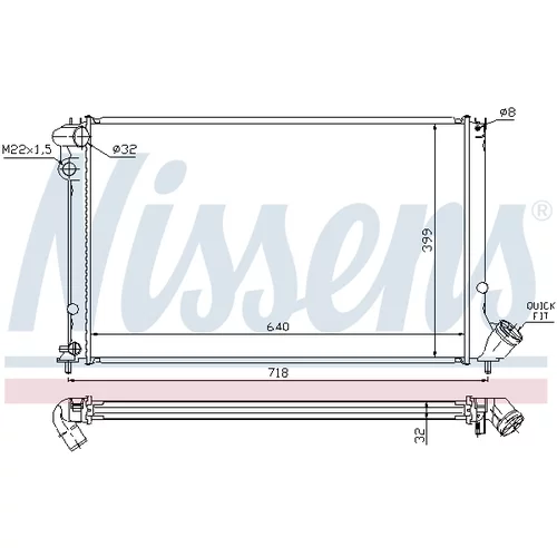 Chladič motora 63733 /NISSENS/ - obr. 4