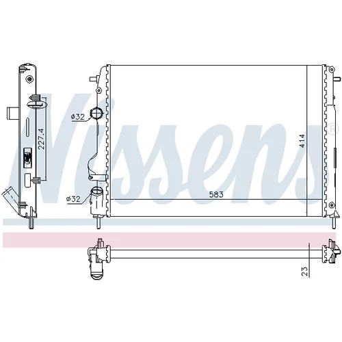 Chladič motora 63766 /NISSENS/ - obr. 4