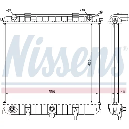 Chladič motora 64309 /NISSENS/ - obr. 5