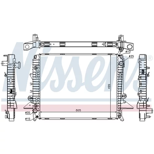 Chladič motora 64321A /NISSENS/ - obr. 5
