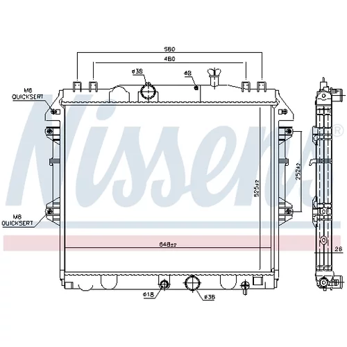 Chladič motora 646807 /NISSENS/ - obr. 4