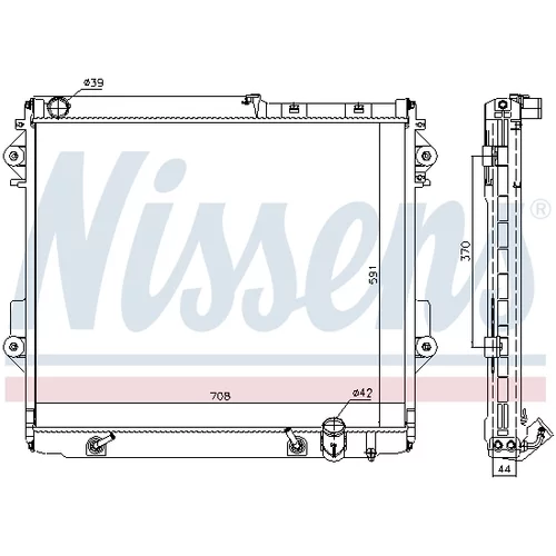 Chladič motora 646826 /NISSENS/ - obr. 6