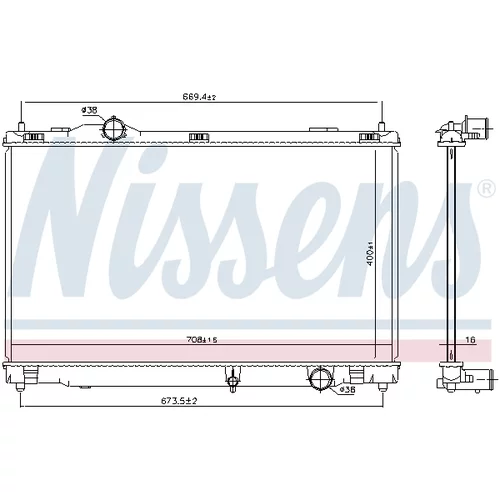 Chladič motora 646856 /NISSENS/ - obr. 4