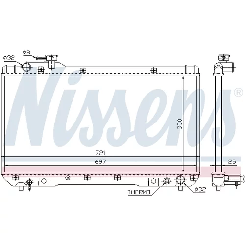 Chladič motora 64706 /NISSENS/ - obr. 4