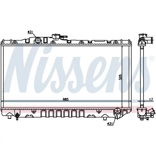 Chladič motora 64712 /NISSENS/ - obr. 4