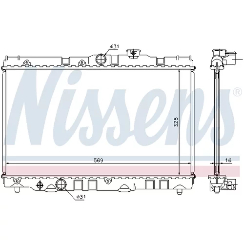 Chladič motora 64741 /NISSENS/ - obr. 4