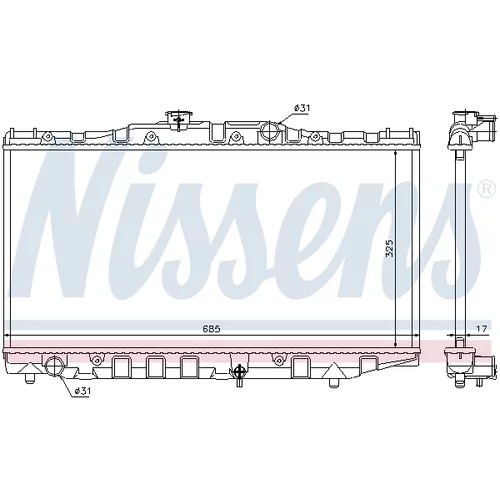 Chladič motora 64851 /NISSENS/ - obr. 4