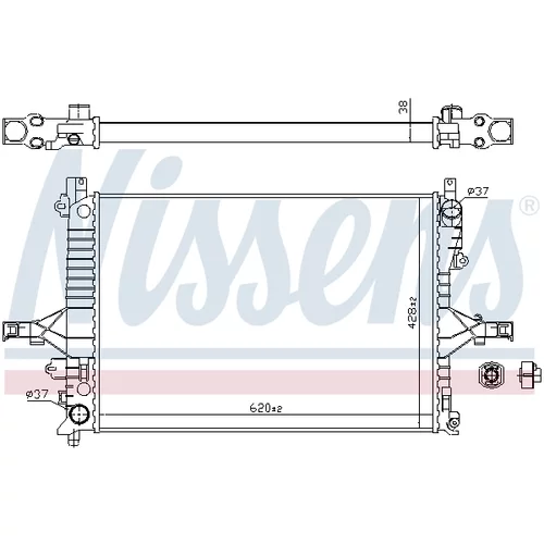 Chladič motora 65557A /NISSENS/ - obr. 4