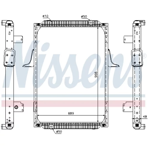 Chladič motora NISSENS 67244A