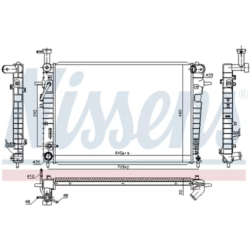 Chladič motora 675005 /NISSENS/ - obr. 5