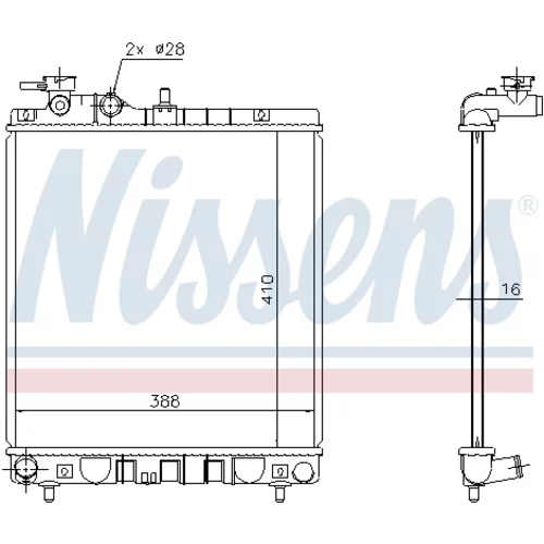 Chladič motora 675006 /NISSENS/ - obr. 4