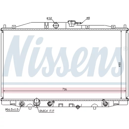 Chladič motora 68112 /NISSENS/ - obr. 5