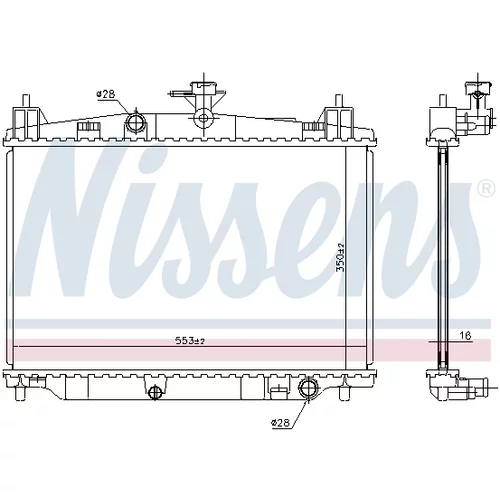 Chladič motora 68504 /NISSENS/ - obr. 4