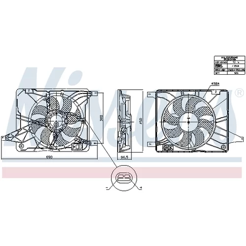 Ventilátor chladenia motora 850017 /NISSENS/ - obr. 5