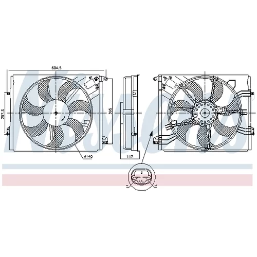 Ventilátor chladenia motora 850050 /NISSENS/ - obr. 5