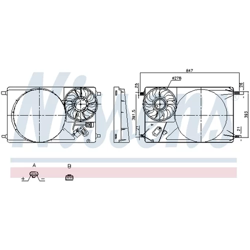 Ventilátor chladenia motora 850144 /NISSENS/ - obr. 5