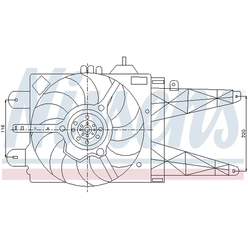 Ventilátor chladenia motora 85158 /NISSENS/ - obr. 5