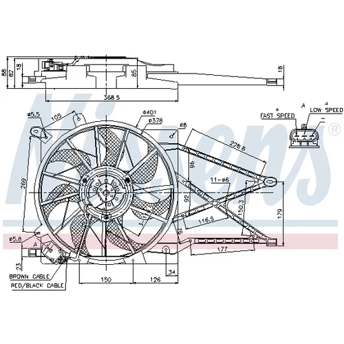 Ventilátor chladenia motora 85185 /NISSENS/ - obr. 5