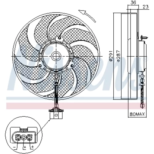 Ventilátor chladenia motora 85545 /NISSENS/ - obr. 5
