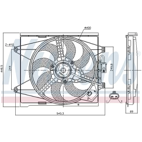 Ventilátor chladenia motora 85744 /NISSENS/ - obr. 6