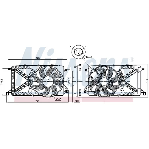Ventilátor chladenia motora 85827 /NISSENS/ - obr. 5