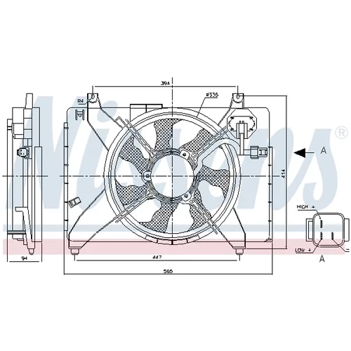 Ventilátor chladenia motora 85895 /NISSENS/ - obr. 5
