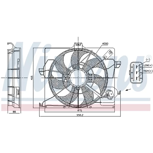 Ventilátor chladenia motora 85898 /NISSENS/ - obr. 5