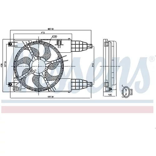 Ventilátor chladenia motora 85942 /NISSENS/ - obr. 5