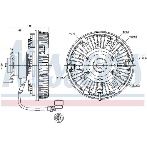 Spojka ventilátora chladenia 86077 /NISSENS/ - obr. 5