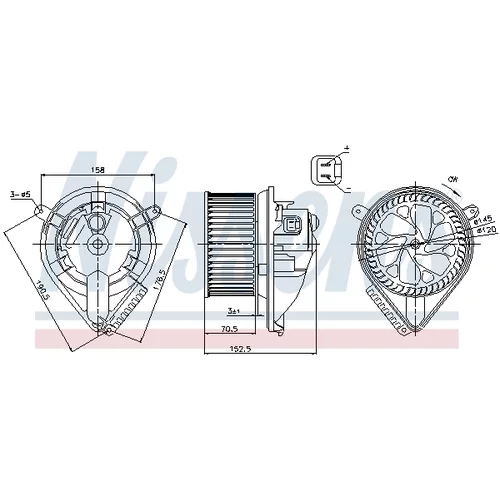 Vnútorný ventilátor 87156 /NISSENS/ - obr. 5