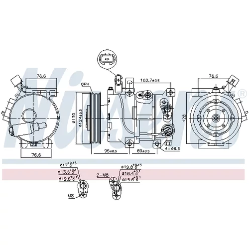 Kompresor klimatizácie 890425 /NISSENS/ - obr. 8