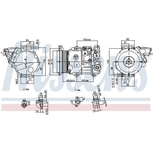 Kompresor klimatizácie 890876 /NISSENS/ - obr. 5