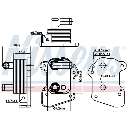 Chladič motorového oleja 90977 /NISSENS/ - obr. 7