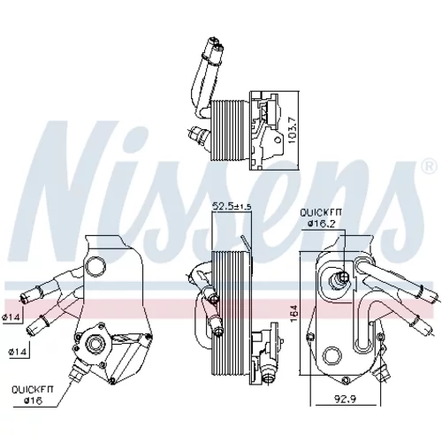 Chladič oleja automatickej prevodovky 91224 /NISSENS/ - obr. 4