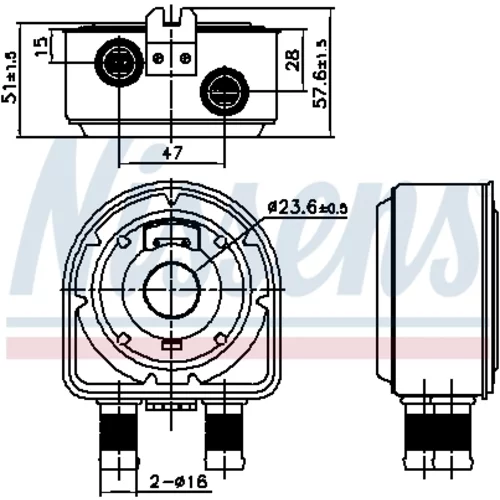 Chladič motorového oleja 91295 /NISSENS/ - obr. 5