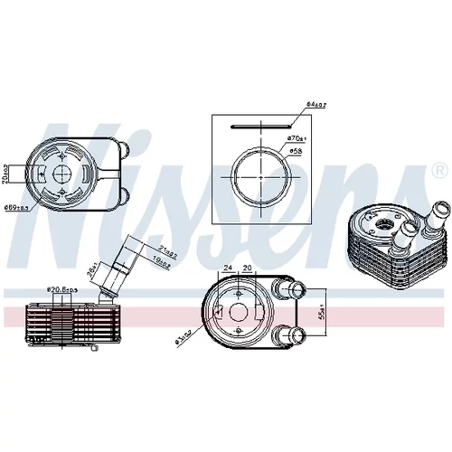 Chladič motorového oleja 91584 /NISSENS/ - obr. 4