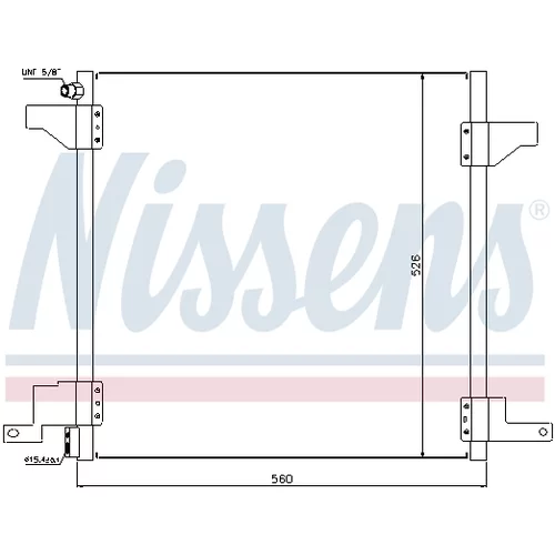 Kondenzátor klimatizácie 94390 /NISSENS/ - obr. 2
