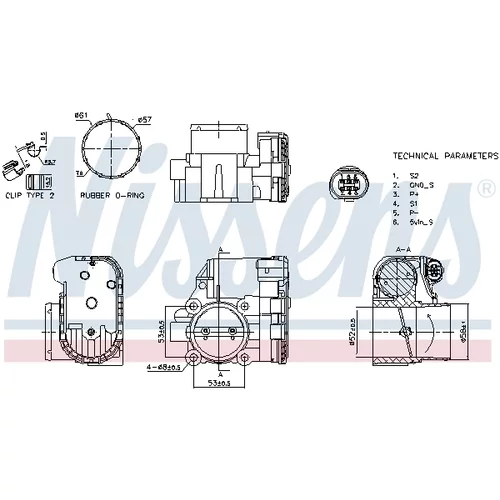 Hrdlo škrtiacej klapky 955103 /NISSENS/ - obr. 6