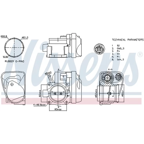Hrdlo škrtiacej klapky 955139 /NISSENS/ - obr. 5