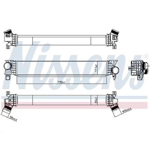 Chladič plniaceho vzduchu 961315 /NISSENS/ - obr. 4