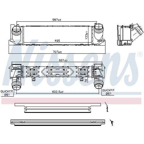Chladič plniaceho vzduchu 96552 /NISSENS/ - obr. 6