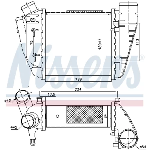 Chladič plniaceho vzduchu 96678 /NISSENS/ - obr. 5