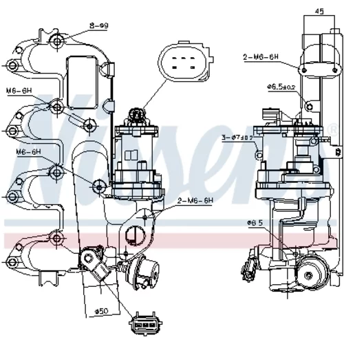 EGR ventil 98239 /NISSENS/ - obr. 8