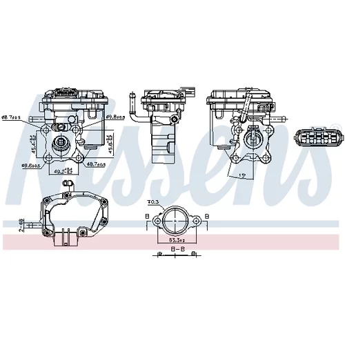 EGR ventil 98447 /NISSENS/ - obr. 6