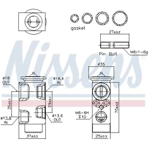 Expanzný ventil klimatizácie 999222 /NISSENS/ - obr. 5