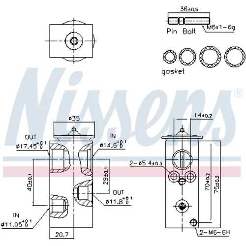 Expanzný ventil klimatizácie 999293 /NISSENS/ - obr. 5