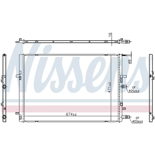 Chladič motora 607226 /NISSENS/ - obr. 4
