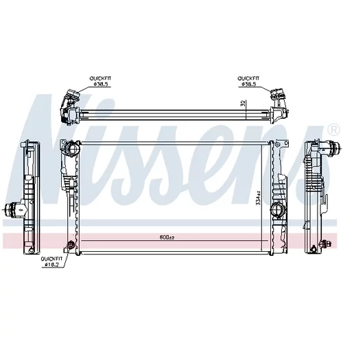 Chladič motora 60815 /NISSENS/ - obr. 5