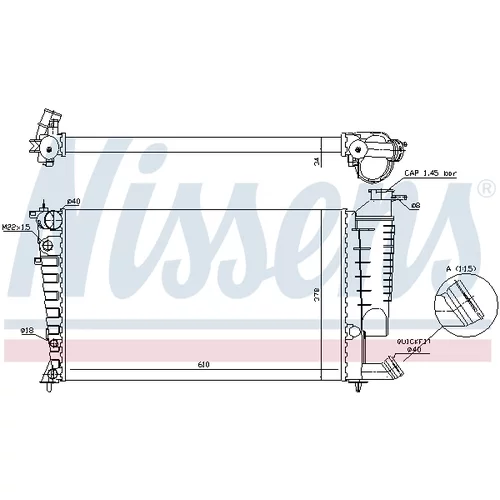 Chladič motora 61317A /NISSENS/ - obr. 5